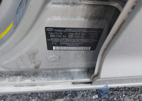 2017 Hyundai Elantra Se from USA, damaged, VIN 5NPD84LF5HH025671